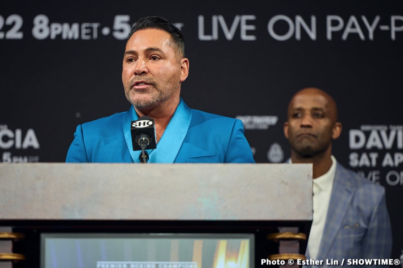 Oscar De La Hoya blames “death threats” for his no show at Ryan Garcia’s post-fight press conference after loss to Tank - The Punch Junkie